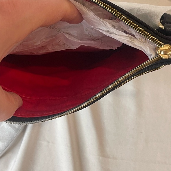 Dooney & Bourke Nylon North South Triple Zip Crossbody Bag - RARE Black LOGO NWT - Picture 8 of 10